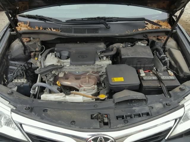 4T4BF1FK6CR235569 - 2012 TOYOTA CAMRY BASE BLACK photo 7