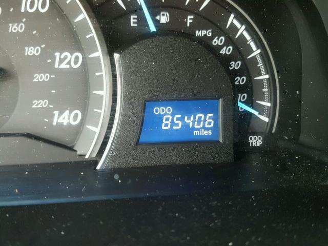 4T4BF1FK6CR235569 - 2012 TOYOTA CAMRY BASE BLACK photo 8