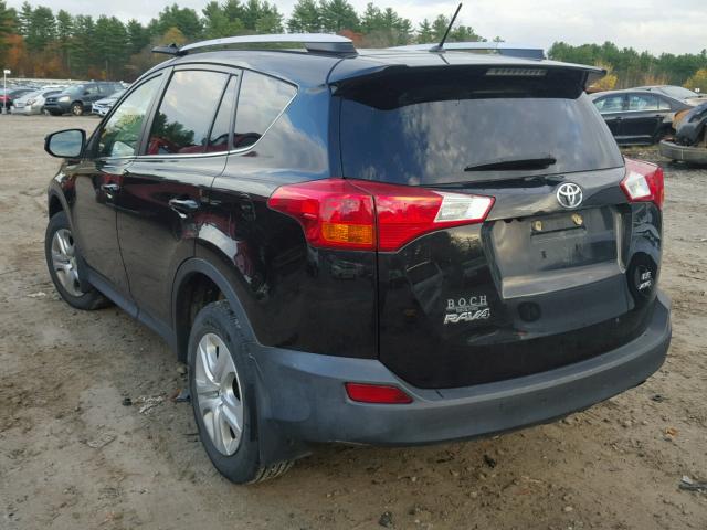 2T3BFREV9EW166777 - 2014 TOYOTA RAV4 LE BLACK photo 3