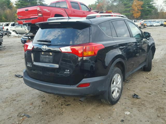 2T3BFREV9EW166777 - 2014 TOYOTA RAV4 LE BLACK photo 4