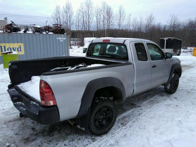 5TEUU42N87Z359256 - 2007 TOYOTA TACOMA ACC SILVER photo 4