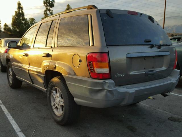 1J4GX48S32C249458 - 2002 JEEP GRAND CHER GRAY photo 3