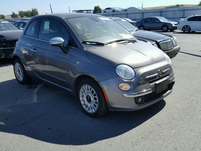 3C3CFFCR4CT117617 - 2012 FIAT 500 LOUNGE GRAY photo 1