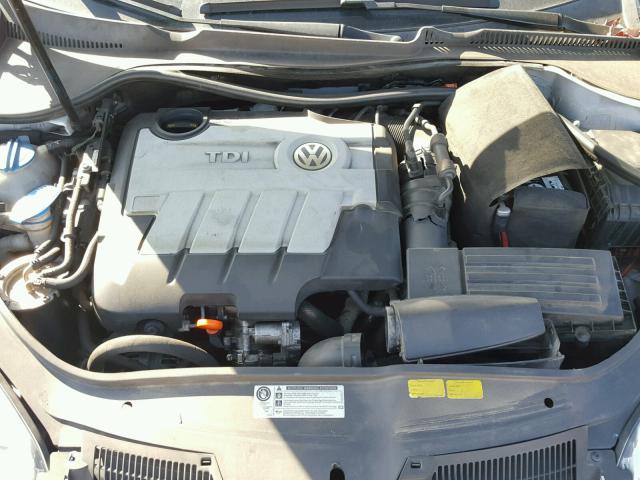 3VWRL7AJ2AM156180 - 2010 VOLKSWAGEN JETTA TDI SILVER photo 7