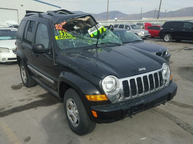 1J4GL58K87W615227 - 2007 JEEP LIBERTY LI BLACK photo 1