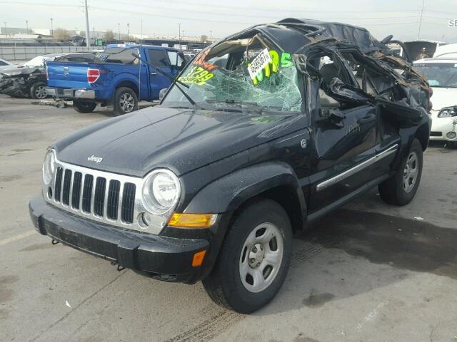 1J4GL58K87W615227 - 2007 JEEP LIBERTY LI BLACK photo 2