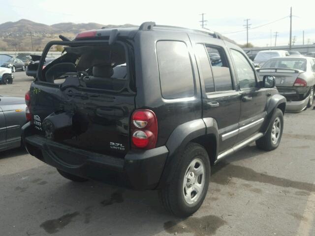 1J4GL58K87W615227 - 2007 JEEP LIBERTY LI BLACK photo 4