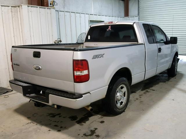 1FTRX12W27NA58294 - 2007 FORD F150 GRAY photo 4