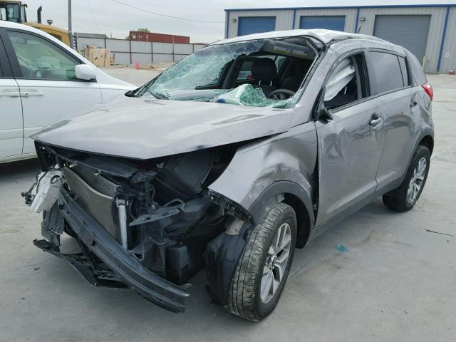 KNDPB3AC3F7690667 - 2015 KIA SPORTAGE L GRAY photo 2