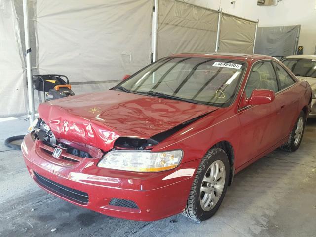 1HGCG22541A011903 - 2001 HONDA ACCORD EX RED photo 2