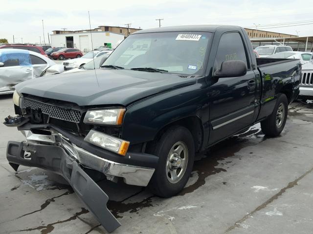 1GCEC14X44Z203758 - 2004 CHEVROLET SILVERADO GREEN photo 2