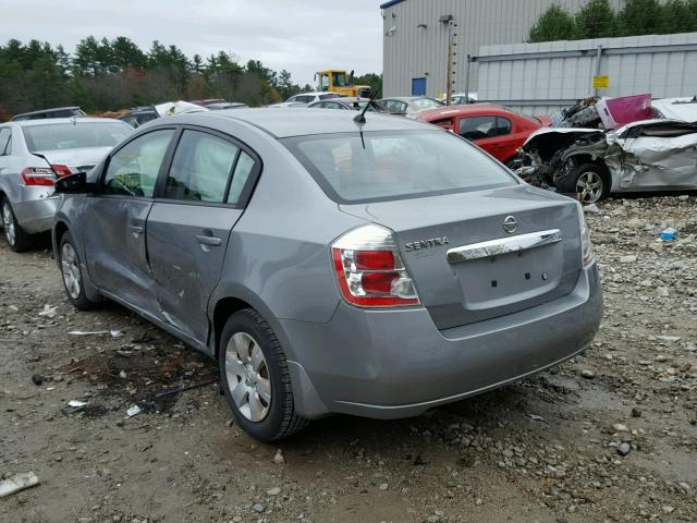 3N1AB6AP3AL659291 - 2010 NISSAN SENTRA 2.0 GRAY photo 3