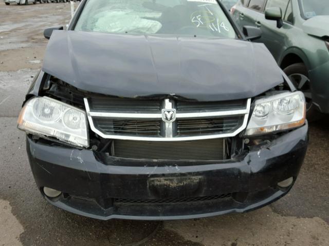 1B3LC56K08N292758 - 2008 DODGE AVENGER SX BLACK photo 7