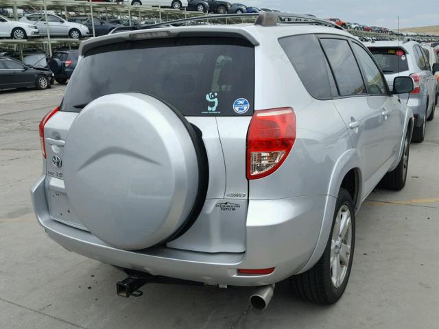 JTMBK32V376020098 - 2007 TOYOTA RAV4 SPORT SILVER photo 4