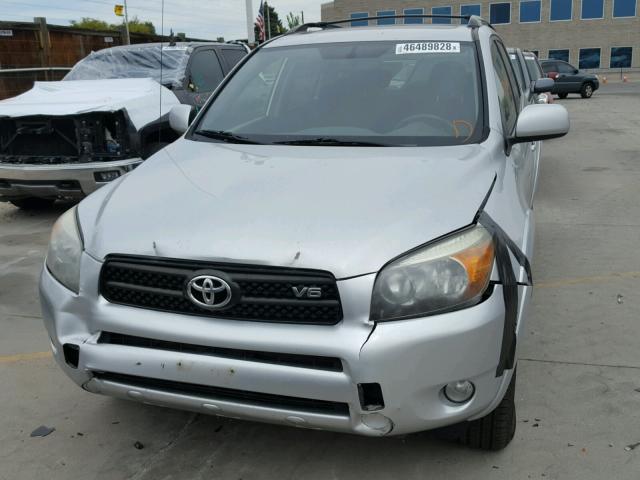 JTMBK32V376020098 - 2007 TOYOTA RAV4 SPORT SILVER photo 9