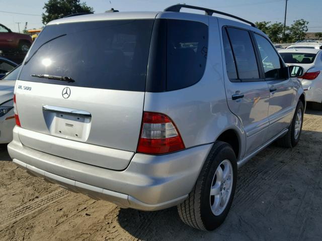 4JGAB75E74A475507 - 2004 MERCEDES-BENZ ML 500 SILVER photo 4