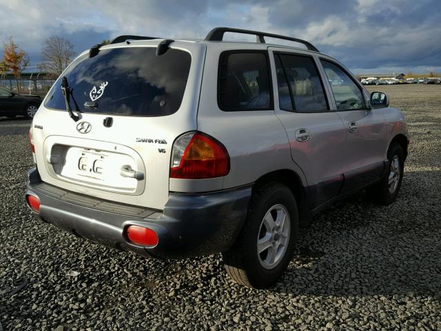 KM8SC13D93U511705 - 2003 HYUNDAI SANTA FE G SILVER photo 4