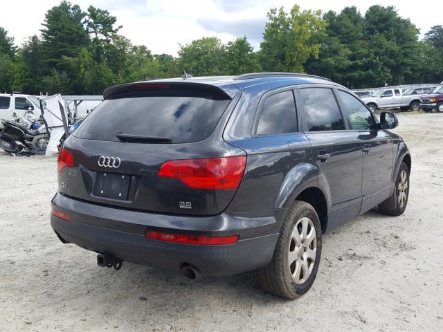 WA1AY74L47D039360 - 2007 AUDI Q7 3.6 QUA CHARCOAL photo 4