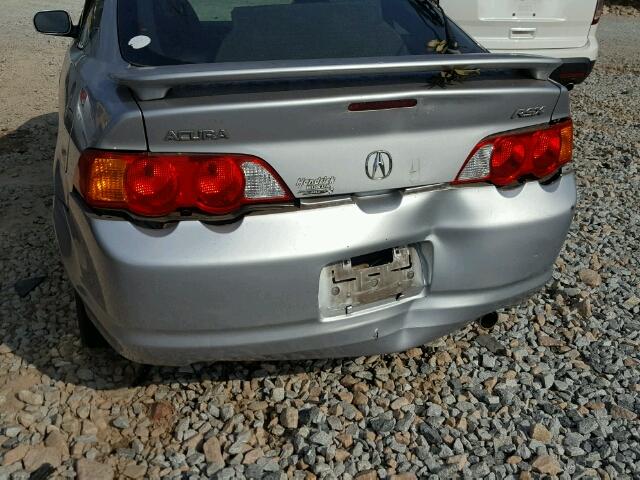 JH4DC54814S002287 - 2004 ACURA RSX SILVER photo 9