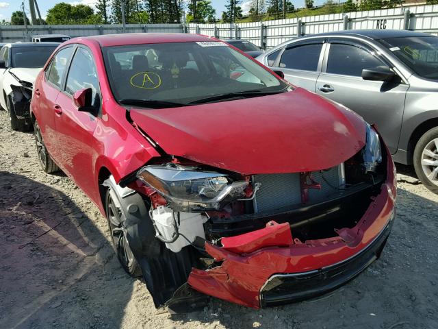 2T1BURHE1GC708307 - 2016 TOYOTA COROLLA L RED photo 1