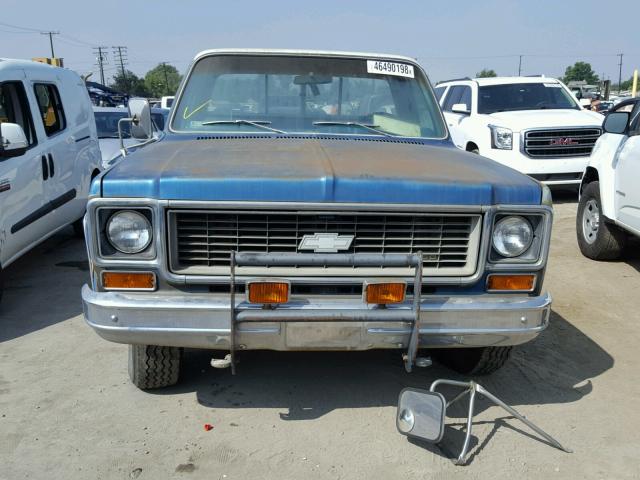 CCY243Z188748 - 1973 CHEVROLET PICK UP BLUE photo 9