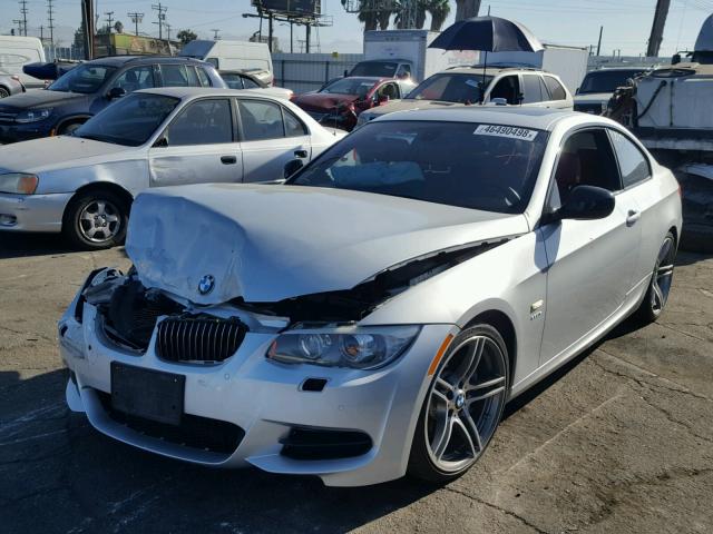 WBAKG1C58BE618087 - 2011 BMW 335 IS SILVER photo 2