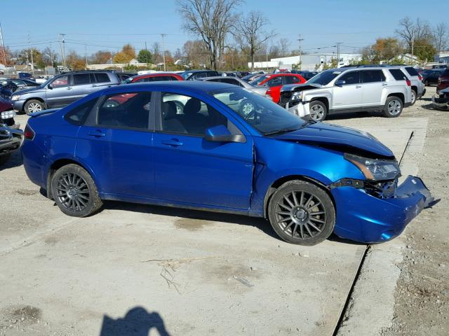 1FAHP3GN9AW181072 - 2010 FORD FOCUS SES BLUE photo 9