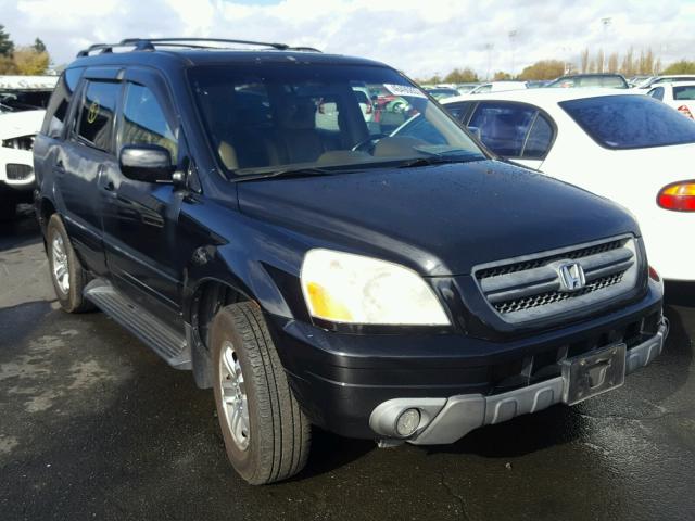 5FNYF18665B036722 - 2005 HONDA PILOT EXL BLACK photo 1