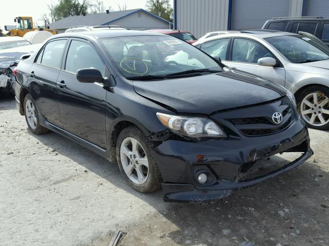 2T1BU4EE5BC716166 - 2011 TOYOTA COROLLA BA BLACK photo 1