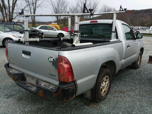 5TENX22N46Z236035 - 2006 TOYOTA TACOMA SILVER photo 4