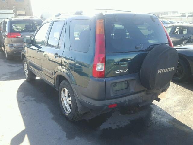 JHLRD78833C025477 - 2003 HONDA CR-V GREEN photo 3