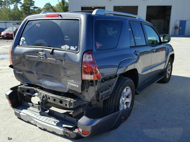 JTEZU14R058037659 - 2005 TOYOTA 4RUNNER SR GRAY photo 4