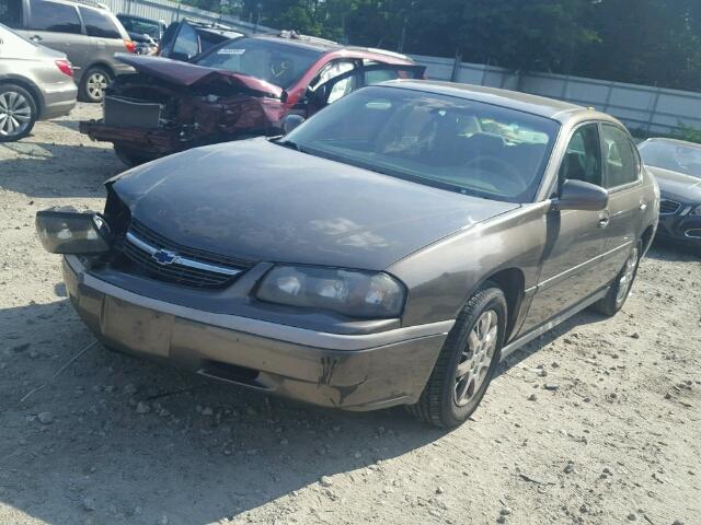 2G1WF52E639364165 - 2003 CHEVROLET IMPALA BROWN photo 2