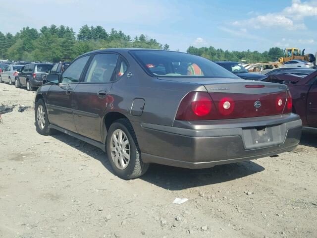 2G1WF52E639364165 - 2003 CHEVROLET IMPALA BROWN photo 3