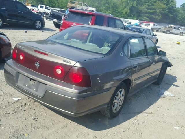 2G1WF52E639364165 - 2003 CHEVROLET IMPALA BROWN photo 4