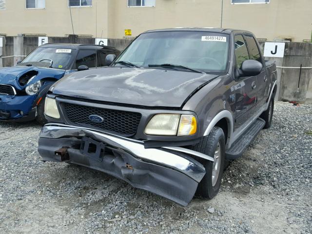 1FTRW07622KB83389 - 2002 FORD F150 SUPER GRAY photo 2