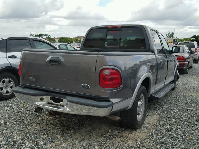 1FTRW07622KB83389 - 2002 FORD F150 SUPER GRAY photo 4