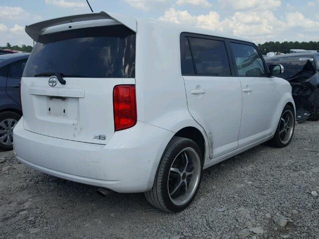 JTLKE50E081001873 - 2008 TOYOTA SCION XB თეთრი ფოტო 4