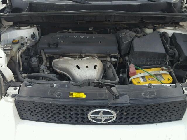 JTLKE50E081001873 - 2008 TOYOTA SCION XB თეთრი ფოტო 7
