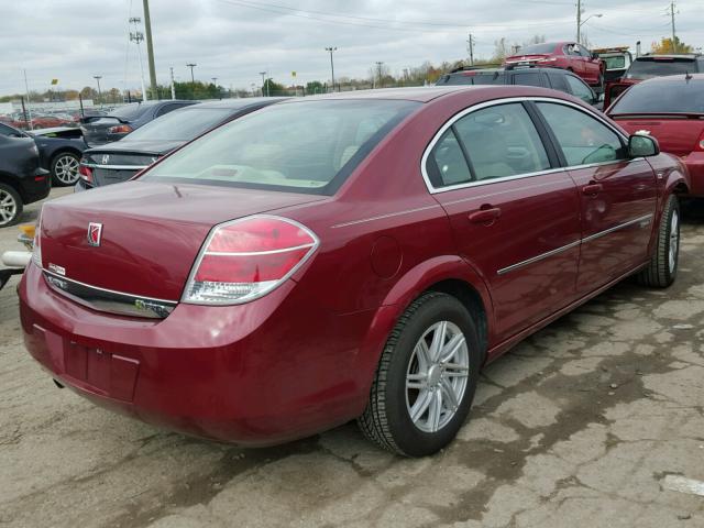 1G8ZR57527F249316 - 2007 SATURN AURA GREEN BURGUNDY photo 4