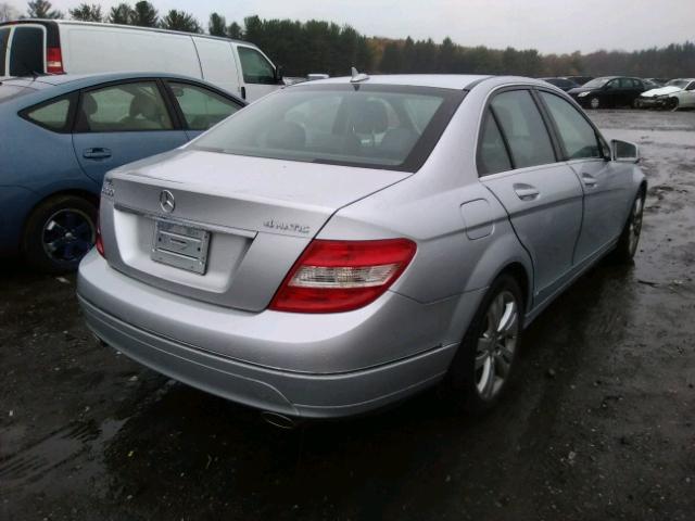 WDDGF8BB1BR175484 - 2011 MERCEDES-BENZ C 300 4MAT SILVER photo 4