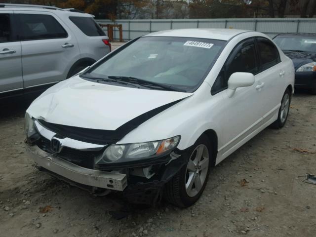 2HGFA16549H544057 - 2009 HONDA CIVIC LX WHITE photo 2