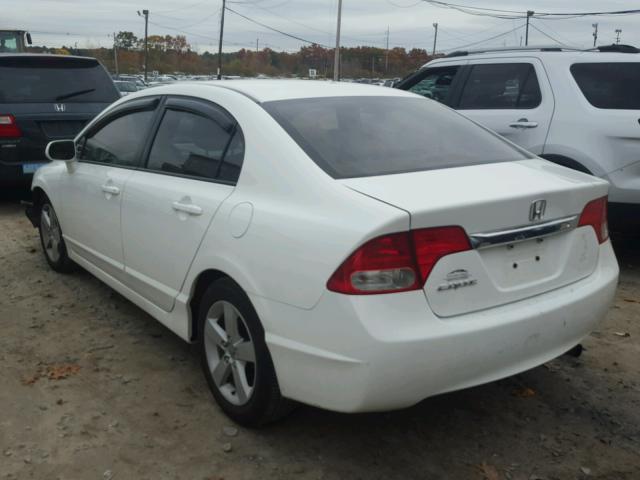 2HGFA16549H544057 - 2009 HONDA CIVIC LX WHITE photo 3