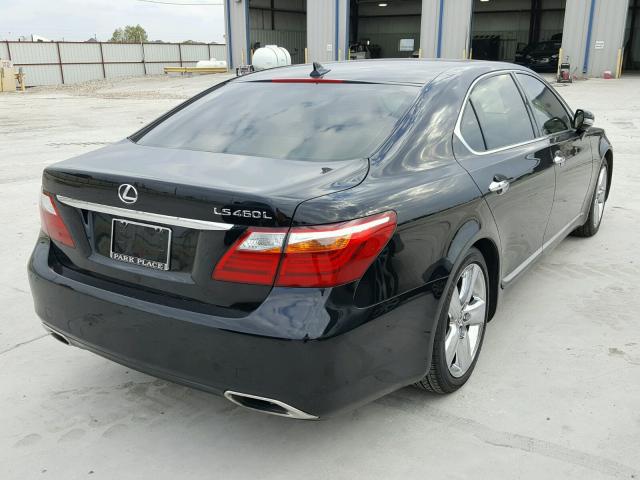 JTHGL5EFXC5045839 - 2012 LEXUS LS 460L BLACK photo 4