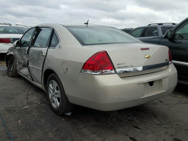 2G1WB58KX81287721 - 2008 CHEVROLET IMPALA LS TAN photo 3