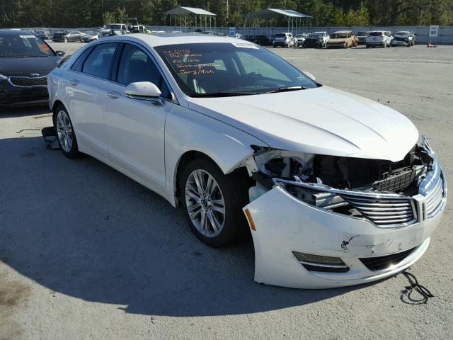 3LN6L2G9XER815679 - 2014 LINCOLN MKZ WHITE photo 1