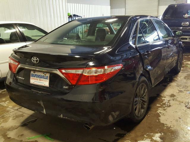 4T1BF1FK6GU536262 - 2016 TOYOTA CAMRY BLACK photo 4