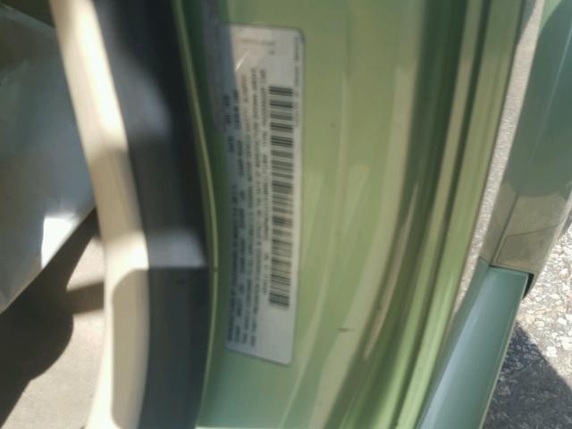 3VWPW31C59M517180 - 2009 VOLKSWAGEN NEW BEETLE 绿色 照片 10