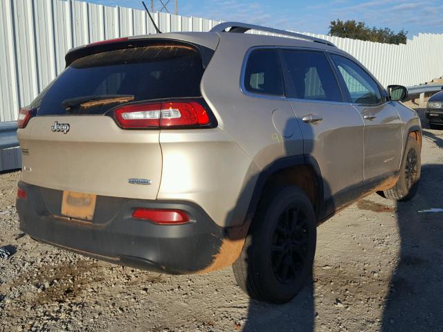 1C4PJMCB3EW184130 - 2014 JEEP CHEROKEE L GOLD photo 4