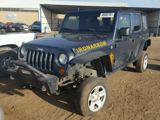 1J4GA59158L517335 - 2008 JEEP WRANGLER U CHARCOAL photo 2